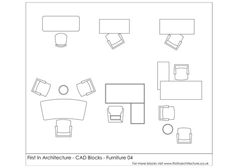 Free Cad Blocks Furniture Office Desks