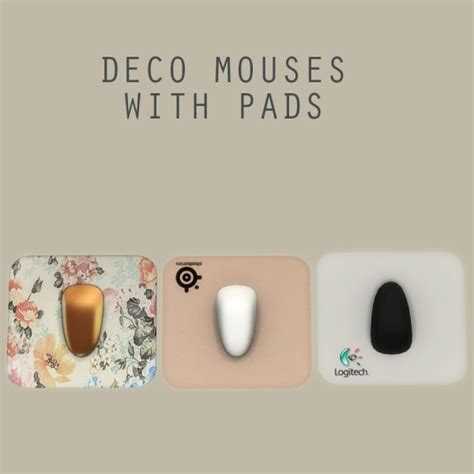 Leo 4 Sims Deco Mouse With Pad • Sims 4 Downloads