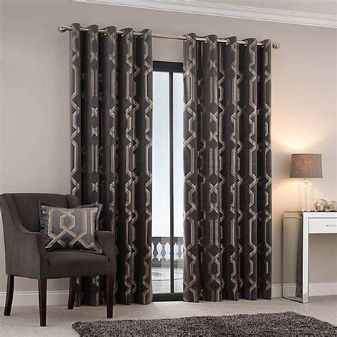 Blackout Eyelet Curtains, Grey Curtains, Lined Curtains, Modern