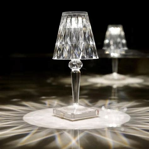 Diamond Table Lamp USB Rechargeable Acrylic Decoration Desk Etsy
