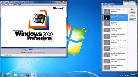 Windows 2000 Professional Sp4 In Microsoft Virtual Pc 2007 Youtube