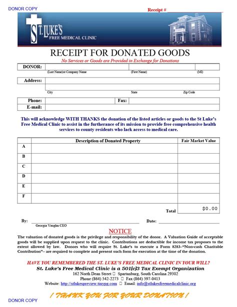 40 Donation Receipt Templates And Letters Goodwill Non Profit