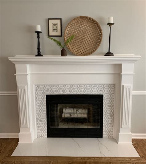 How To Add Herringbone Marble Tile To A Fireplace Artofit