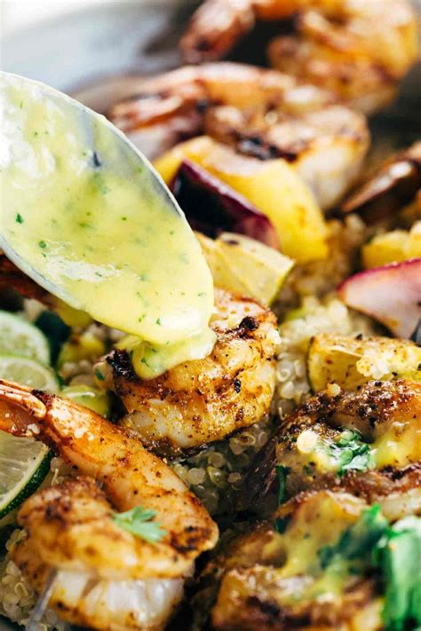 Cooking shrimp skewers earns the player 4 coins per serving and 57 xp. Grilled Shrimp Skewers with Pineapple Sauce | Recipe | Shrimp skewers, Grilled shrimp, Grilled ...