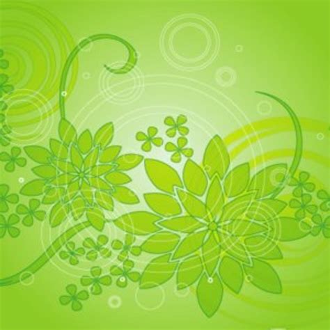 Green Flower Background 3 Freevectors