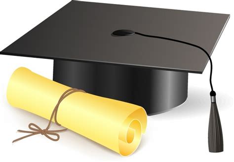 Graduation Hat And Scroll Vectors Free Download Graphic Art Designs
