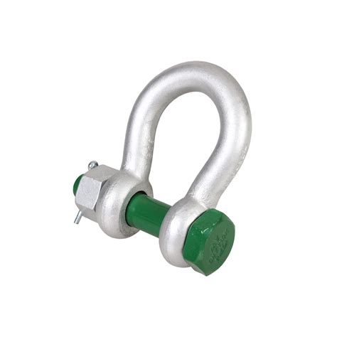 Green Pin Bow Shackle With Safety Bolt G 4163 Remex Doo