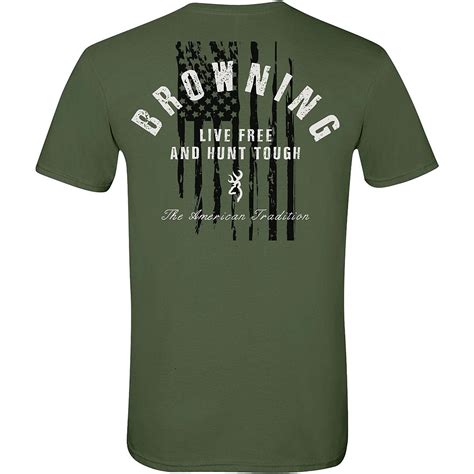 Browning Mens Hunt Tough Graphic T Shirt Academy