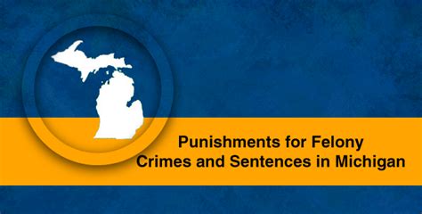 Felony Crimes In Michigan Sentences And Punishment