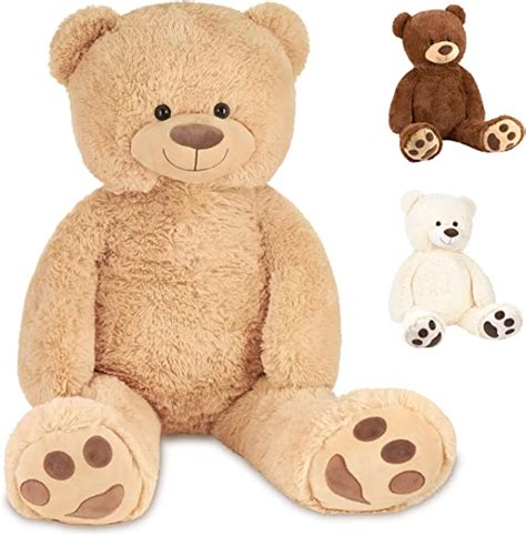 Brubaker Xxl Teddy Bear 40 Inches 100 Cm Tall Beige Soft Toy