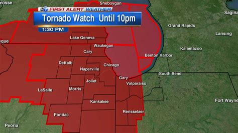 Chicago Weather Tornado Severe Thunderstorm Warnings Issued For