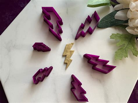 Lightning Bolt Polymer Clay Cutters Jewelry Clay Cutter Etsy