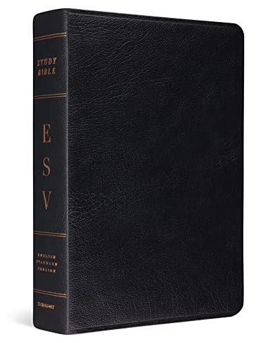 Esv Study Bible Thumb Indexed Black Genuine Leather