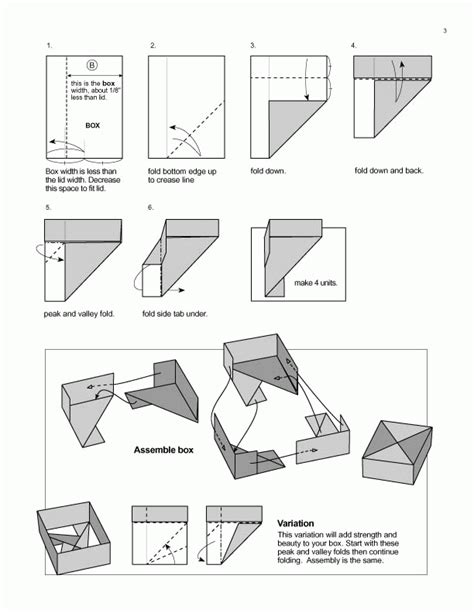 Amusing Origami Boxes Instructions How To Make A Paper Box Easy Origami