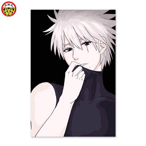 732x1194 anime handsome drawing best handsome cartoon boy sketches best. Anime, two yuan, handsome boy, white hair, Digital painting DIY, drawing on the cloth by digital ...