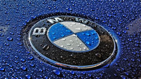 Bmw, logo, drops, 4k background. BMW Logo Wallpapers, Pictures, Images