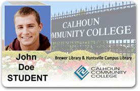Student id cards are given to students after registration to the university and these id cards are valid through the duration which a student is registered to a program. Student, Faculty, Staff ID Card - Calhoun Community College