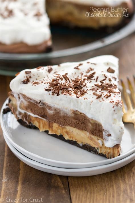 Very good but also very rich! No-Bake Peanut Butter Chocolate Cream Pie - Crazy for Crust