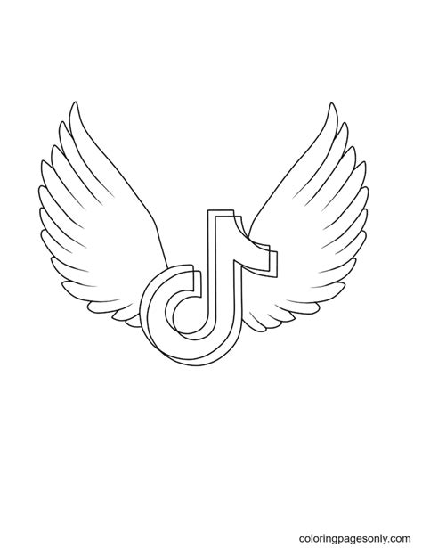 Tiktok Icon Coloring Pages Free Printable Coloring Pages