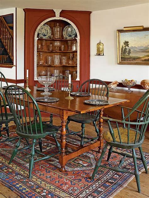 Colonial dining table oval top with double extensions made of. 503469b968235a8169485f5cb97aa6e8.jpg 570×759 pixels | Colonial dining room, House styles ...