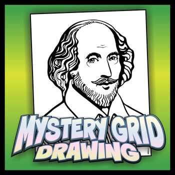 Mystery Grid Drawing William Shakespeare By Outside The Lines Lesson