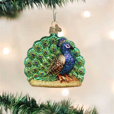 Proud Peacock Christmas Ornament Old World Christmas Peacock