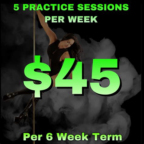 5 Practice Sessions Per Week At Any Studio
