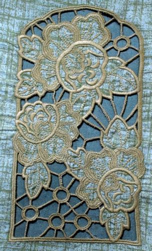 Advanced Embroidery Designs Cutwork Lace Flower Window