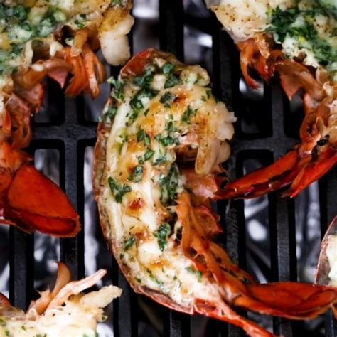 grilled lobster tails with herb garlic butter cooking tv recipes