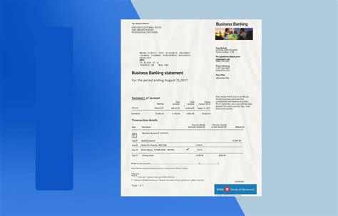 Bank Of Montreal Statement Psd Template Download Photoshop File