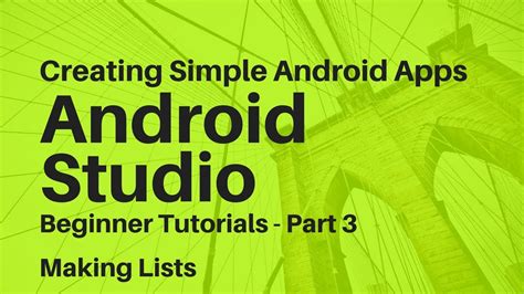 Android Studio For Beginners Part 3 Youtube