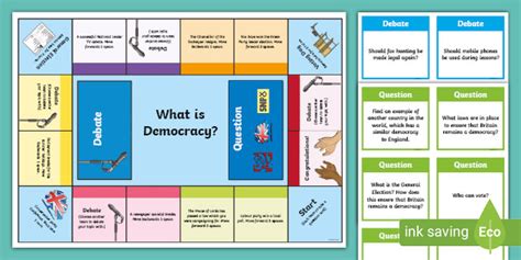 Ks2 Democracy Board Game Teacher Made