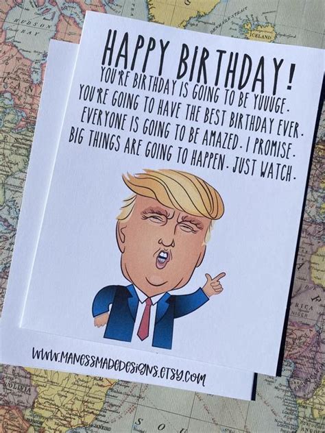 Trump card latest breaking news, pictures, videos, and special reports from the economic times. Trump Happy Birthday Card 5x7 Greeting Card Trump Fan ...