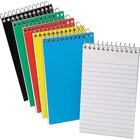 Ampad Pocket Wirebound Notepad Narrow Ruled Top Open 5 X 3 Staples