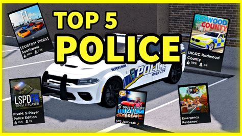 Top 5 Best Police Games On Roblox L 2021 L Youtube