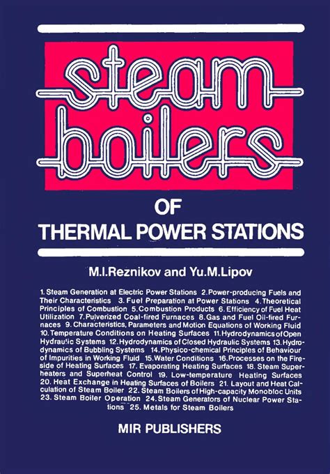 Steam Boilers Of Thermal Power Stations Reznikov Lipov Mir Books