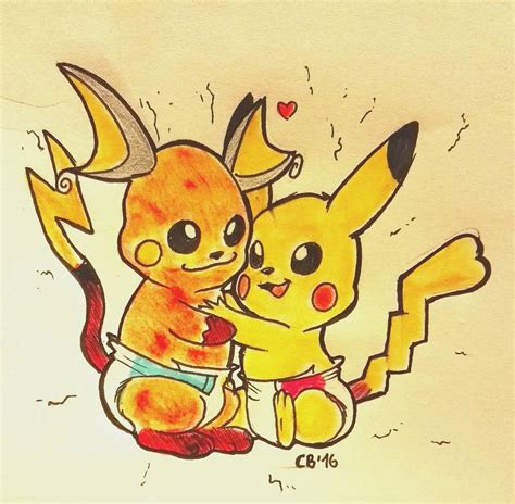 Pikachu And Raichu By Conejowhite On Deviantart