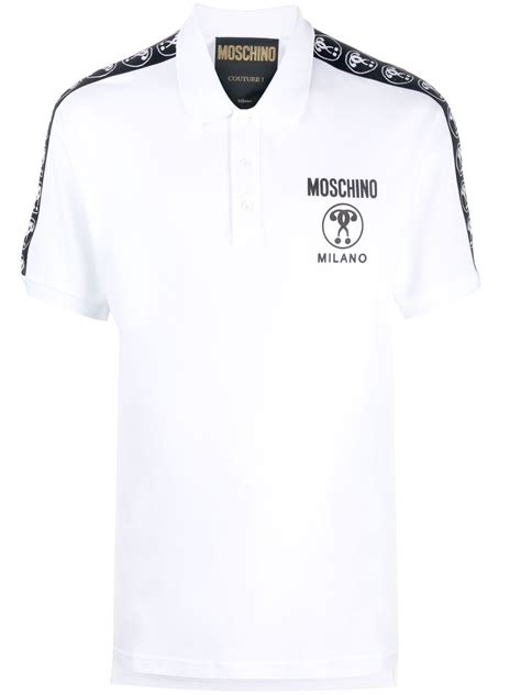 Moschino Double Question Mark Polo Shirt Farfetch