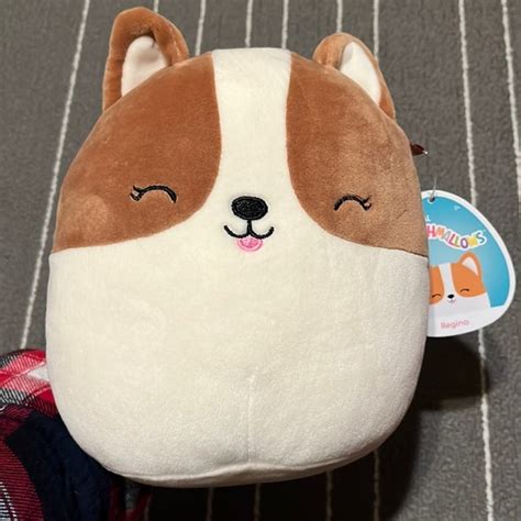 Squishmallows Toys Squishmallow Kellytoy Regina The Corgi Puppy