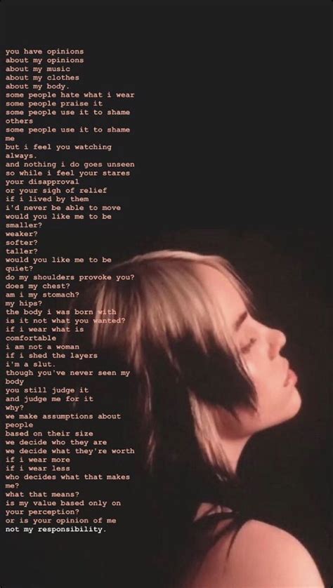 Billie Eilish Love Of My Life Love Her Music Poster Wort Lyrics