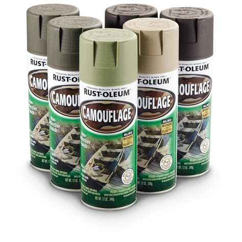 Rust Oleum 269038 Camouflage Spray Paint 6pack Kit Ebay