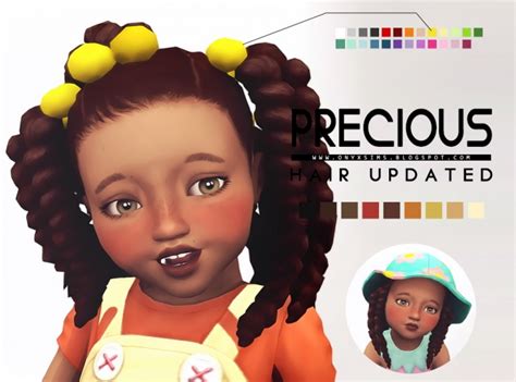Precious Hair Toddler Version At Onyx Sims Sims 4 Updates