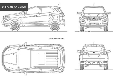 Ford Ecosport Sketch Coloring Page