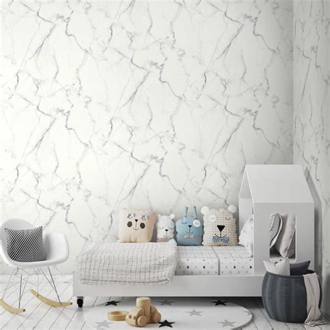 Carrara Marble Peel And Stick Wallpaper Roommates Decor