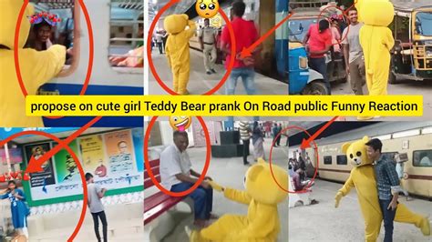 Teddy Bear Funny On Propose Cute Girlprank On Balurghat 😘 Mr Teddy 20 Funny Comedy Viral