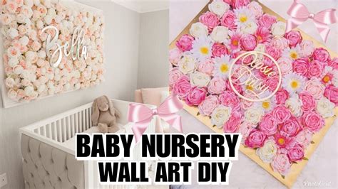 Diy Baby Nursery Floral Wall Decor Easy And Cheap Ideas