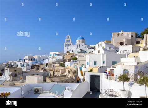 Santorini Greece September 18 2020 Pyrgos The Most Picturesque