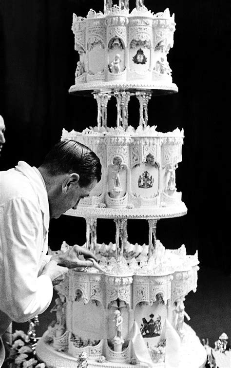 Royal Wedding Cake Slice Of Queen Elizabeths Wedding Cake Up For Auction Photo Huffpost