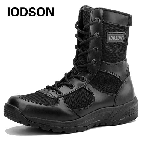 Mens Military Combat Tactical Boots Breathable Mesh Army Special Force Training Safety Shoes