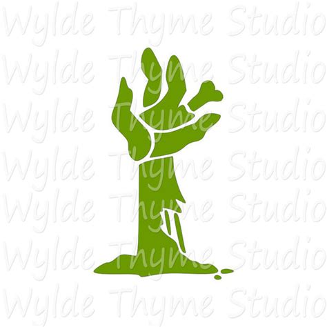 Zombie Hand Stencil Wylde Thyme Studio